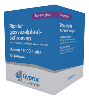 Gyproc Rigidur -schroeven 3,9x30 mm doos a 1000st